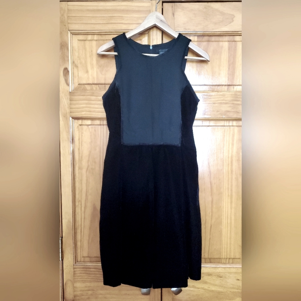 Black Velvet dress Armani Exchange Size 10